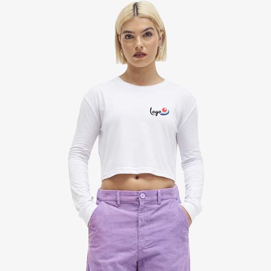 Women's Long Sleeve Cropped T