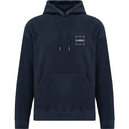 Sweat-shirt à capuche oversize en micropolaire recyclée unisexe
