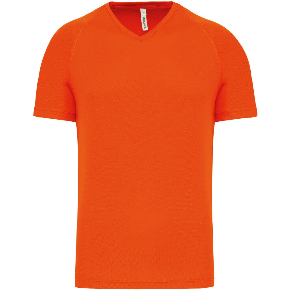 T-shirt de sport manches courtes col v homme