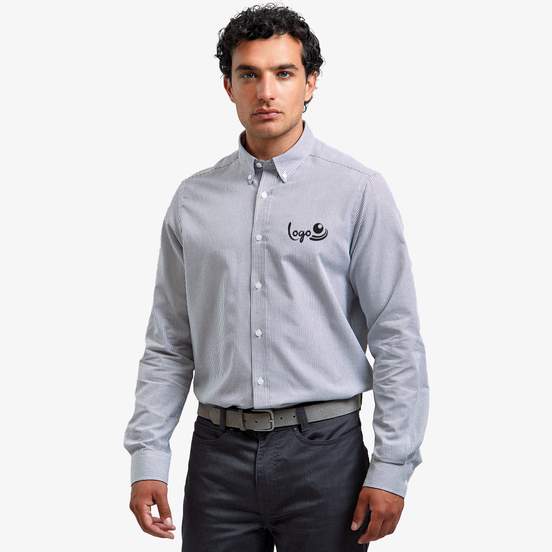 Chemise à rayures Oxford pour homme