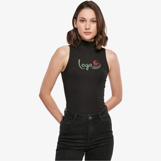 Ladies Sleeveless Turtleneck Body