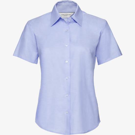 Ladies’ short sleeve tailored oxford shirt