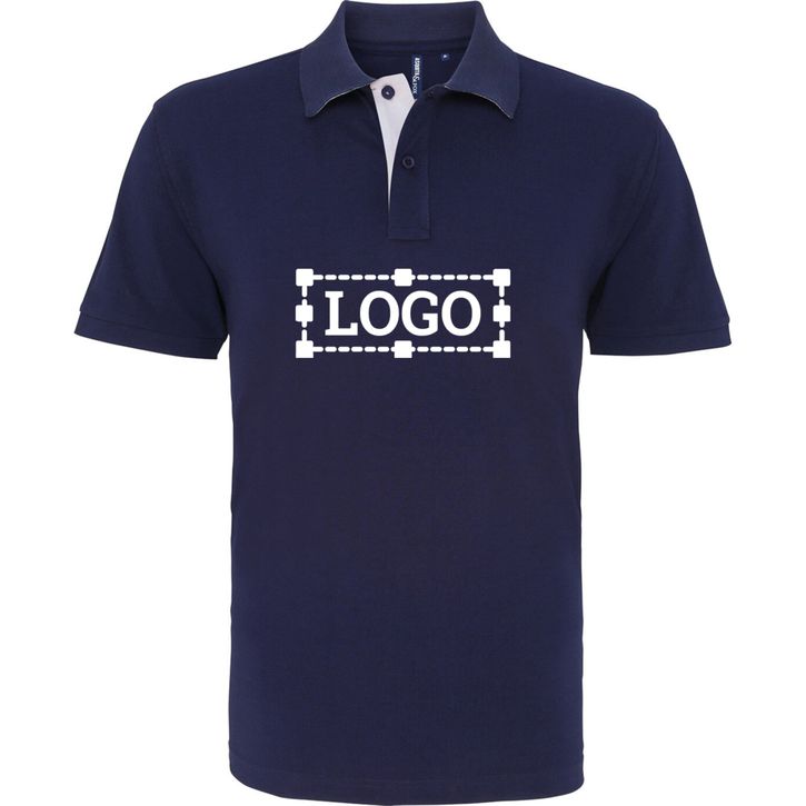 Image produit Polo contrasté coupe classique homme