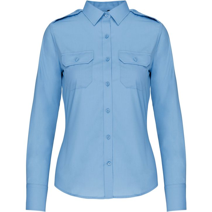 Image produit Chemise pilote manches longues femme