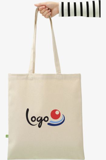Image produit Sac cabas en toile biologique à longues anses de qualité supérieure