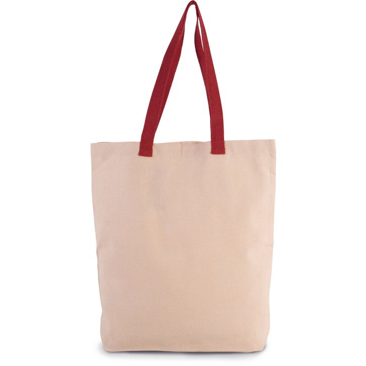 Image produit Sac shopping à soufflet avec poignées contrastées