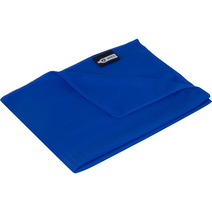 Image produit Serviette de sport rafraîchissante en PET recyclé Raquel avec pochette 80 x 30 cm