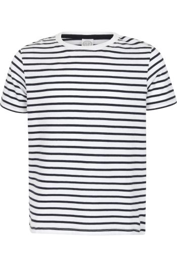 Kids´ striped T - White/oxford Navy