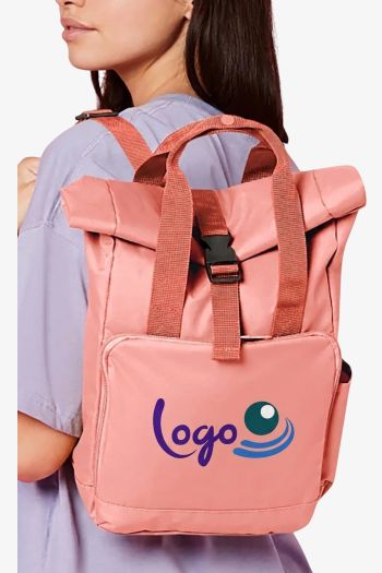 Image produit Mini sac à dos avec rabat enroulable et double anses recyclé