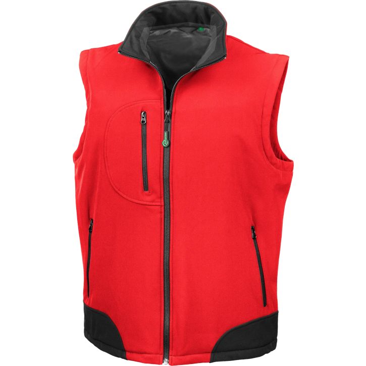 Recycled 3-layer softshell bodywarmer