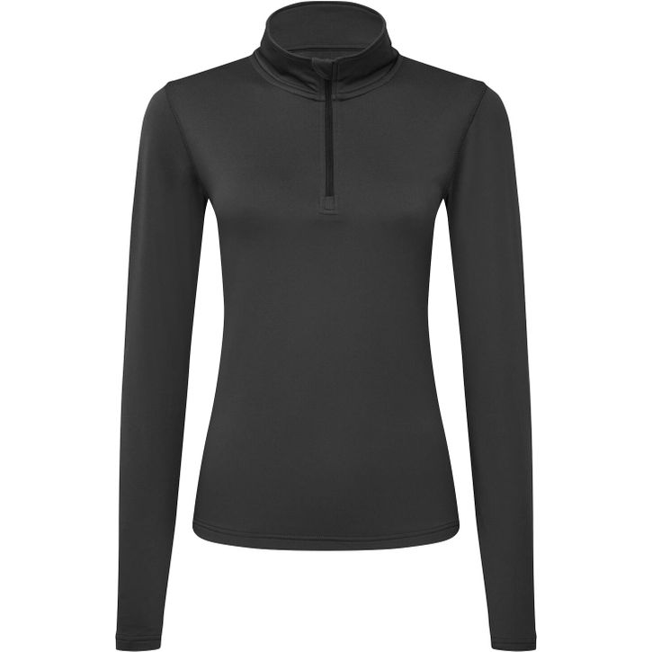 Image produit Top femme en tissu gratté recyclé à ¼ de zip et à manches longues Tridri®