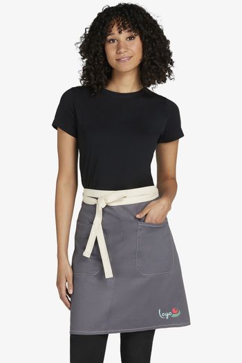 Image produit Santorini - Contrasted Bistro Apron with Pocket