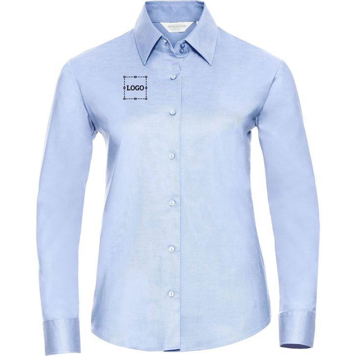 Image produit Ladies’ long sleeve tailored oxford shirt