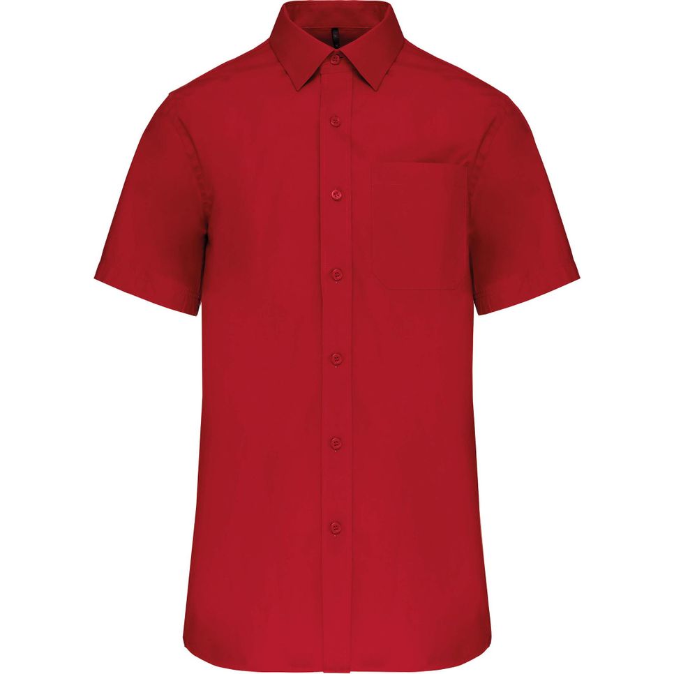 Chemise popeline manches courtes