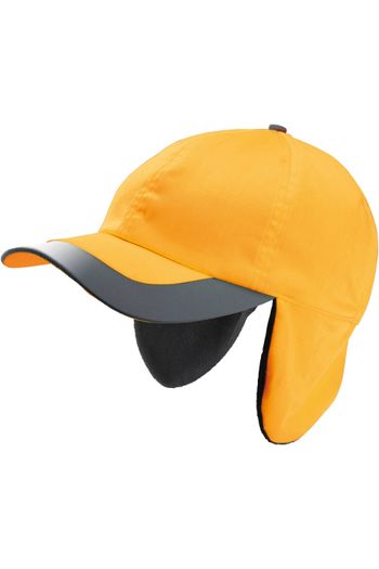 Casquette hiver fluorescente - 6 panneaux - Fluorescent Orange