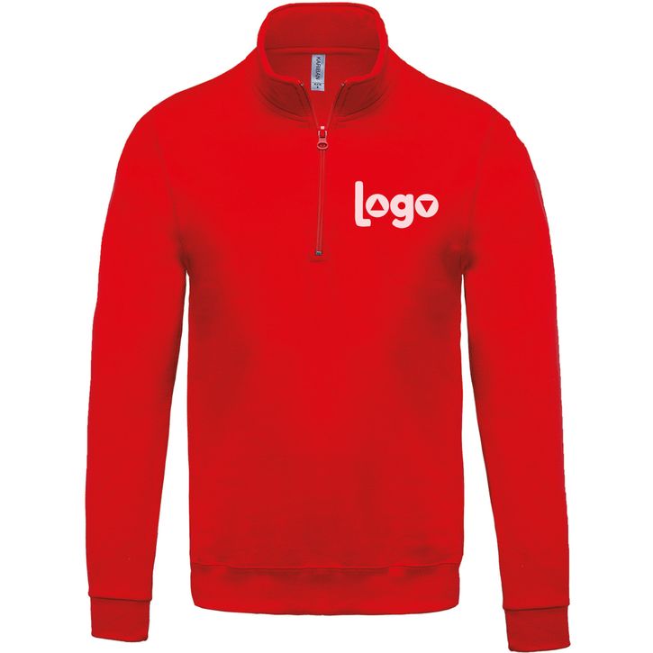 Sweat-shirt col zippé 