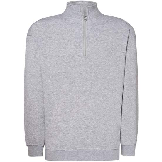 Half zip sweat shirt