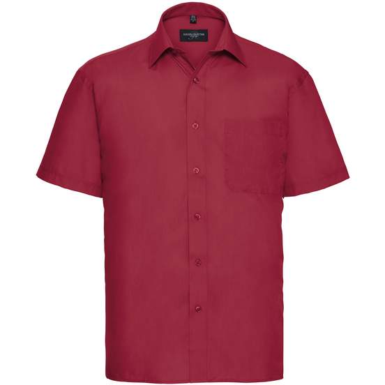 Men’s short sleeve classic polycotton poplin shirt