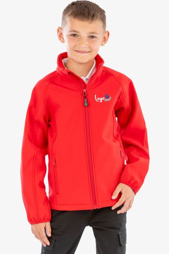 Image produit Recycled 2-layer printable junior youth softshell jacket