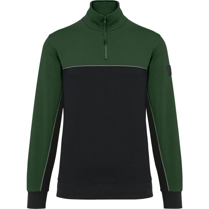 Image produit Sweat-shirt écoresponsable col zippé unisexe