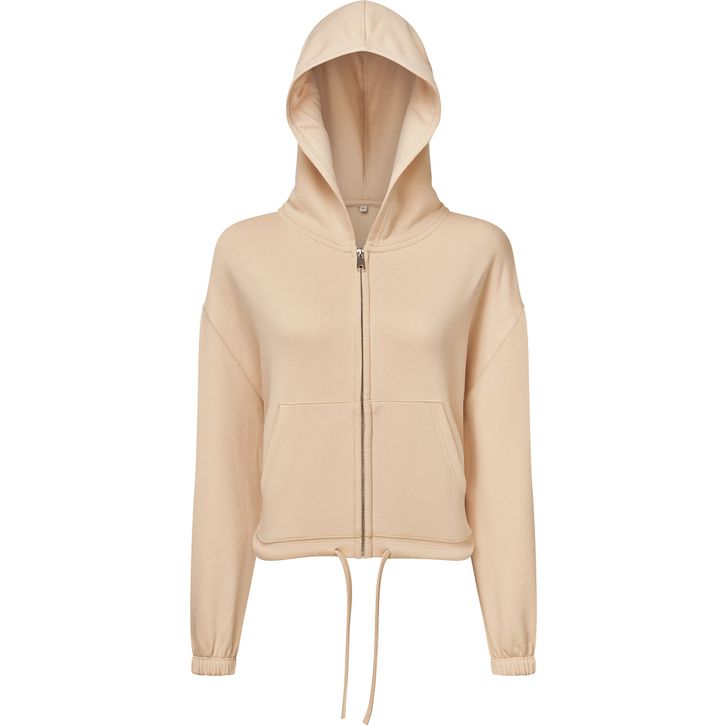 Image produit Sweat à capuche zippé femme en tissu recyclé avec cordon de serrage Tridri®