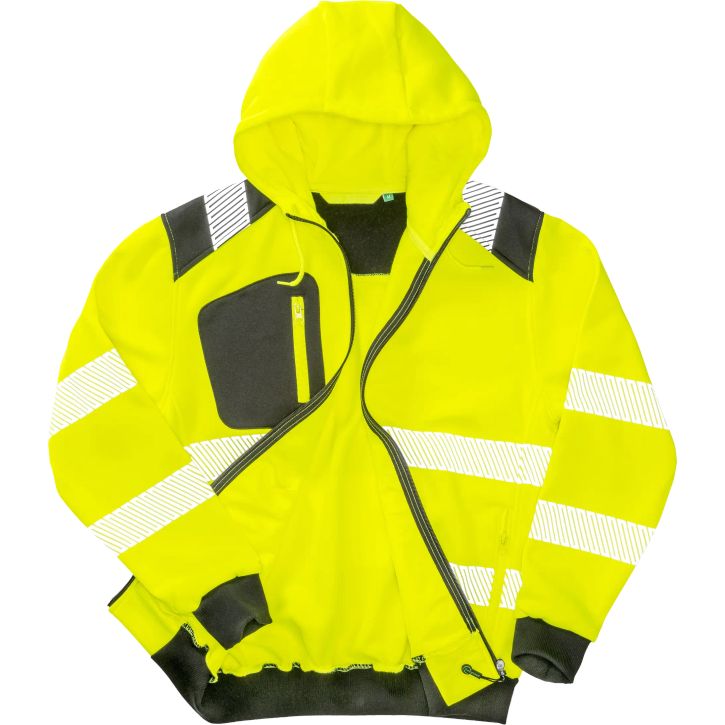 Image produit Recycled zipped safety hoody
