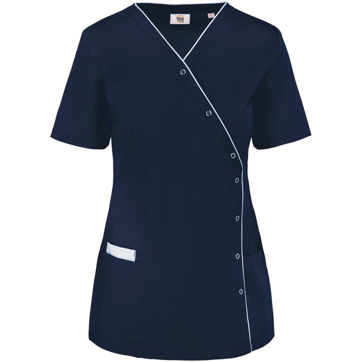 Image produit Blouse polycoton avec boutons-pression femme