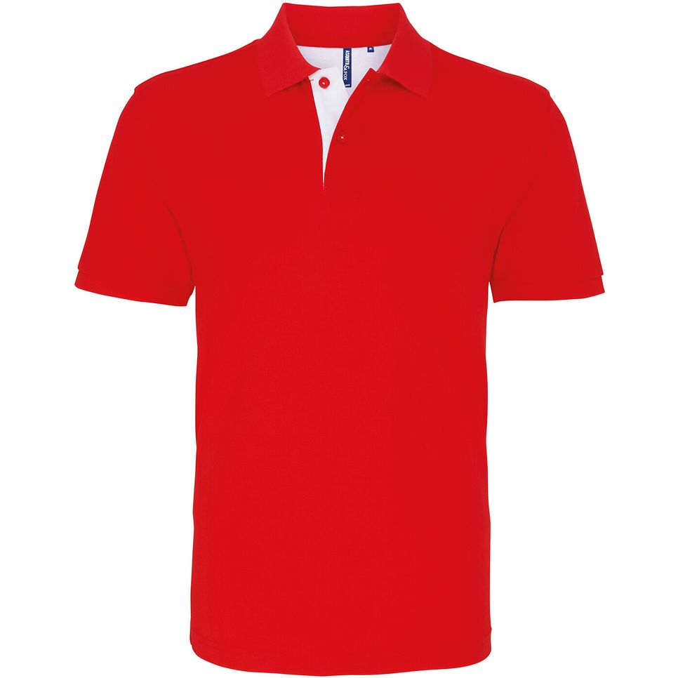 Polo contrasté coupe classique homme