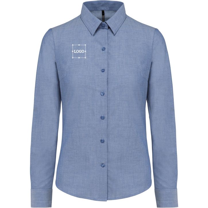 Image produit Chemise Oxford manches longues femme