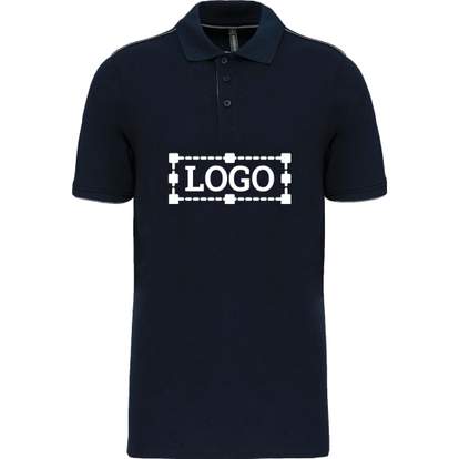 Image produit Polo Day To Day contrasté manches courtes homme