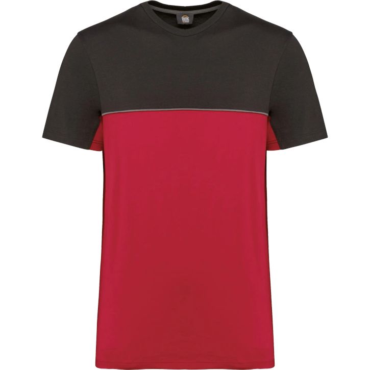 Image produit T-shirt bicolore écoresponsable manches courtes unisexe