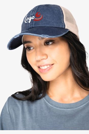 Image produit Casquette trucker effet déchiré unisexe