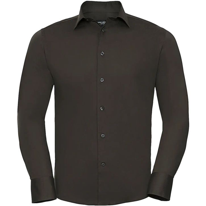 Image produit Chemise stretch ajustée manches longues homme