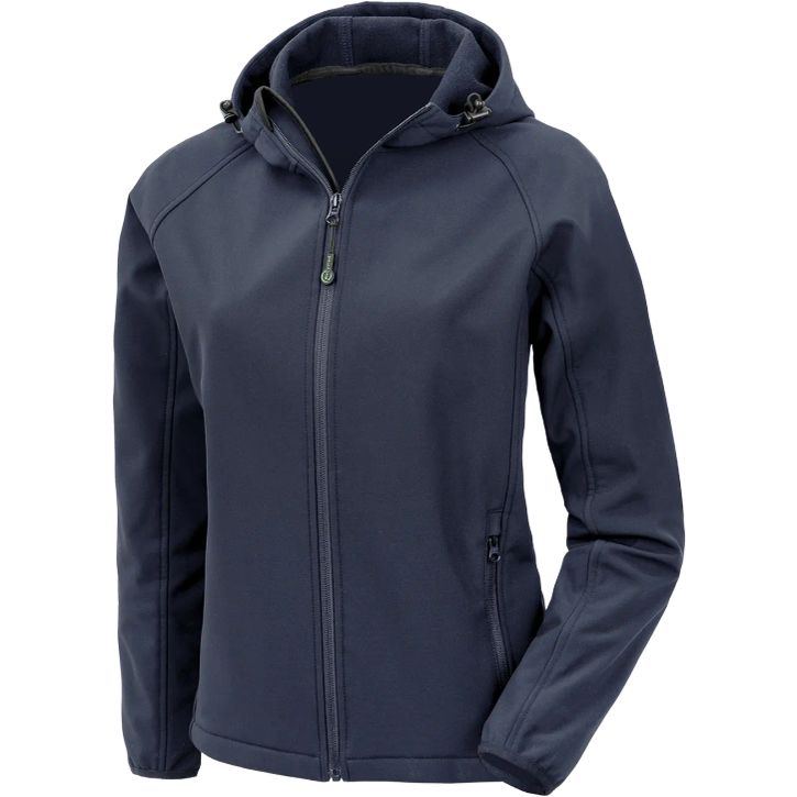 Image produit Recycled 3-Layer Printable Womens Hooded Shoftshell