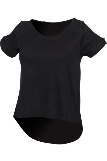 Women´s drop tail T - Black