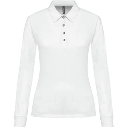 Polo jersey manches longues femme