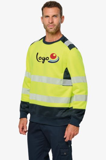 Image produit Sweat-shirt de sécurité recyclé col rond unisexe