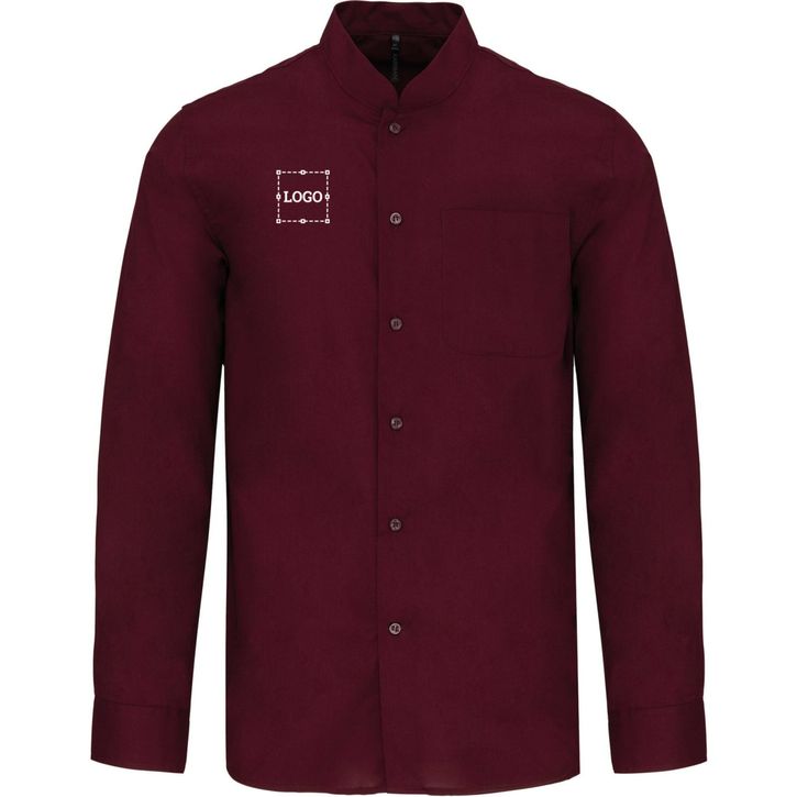 Image produit Chemise col mao manches longues