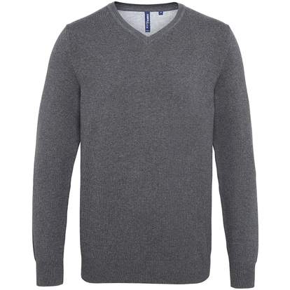 Image produit Pull col V homme en coton mélangé