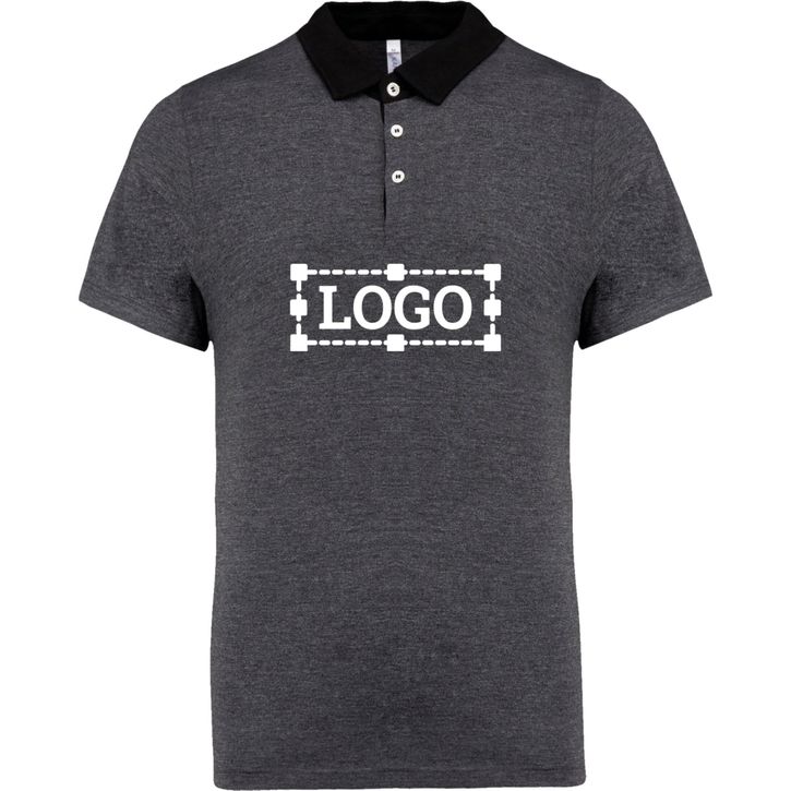 Image produit Polo jersey bicolore homme