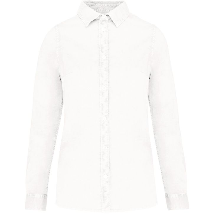 Image produit Chemise délavée en coton twill femme