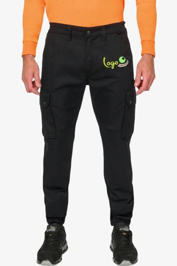 Image produit Pantalon cargo unisexe avec bas élastiqué