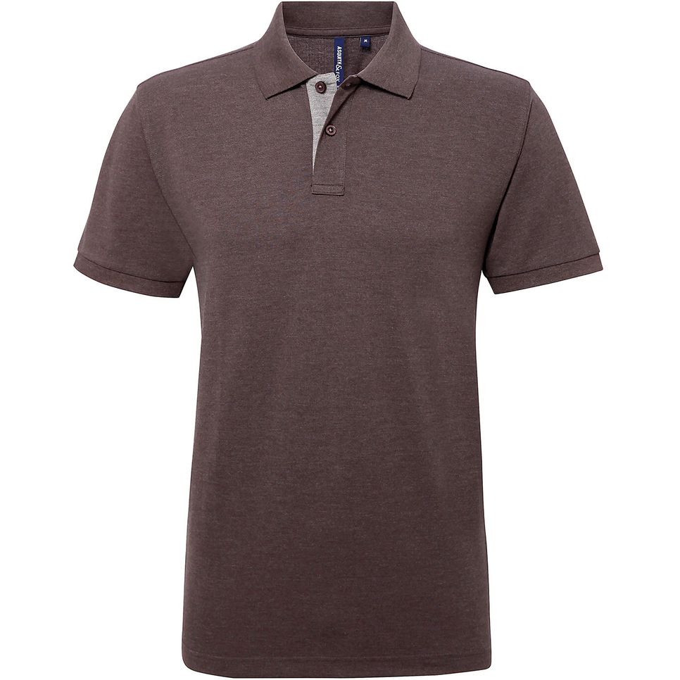 Polo contrasté coupe classique homme