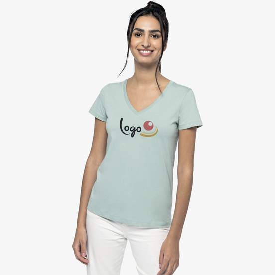 T-shirt col V femme