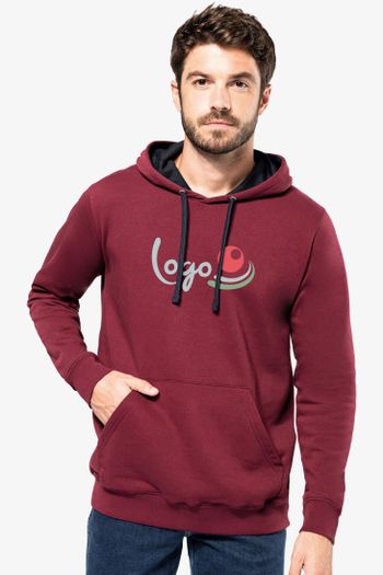 Image produit Sweat à capuche bicolore