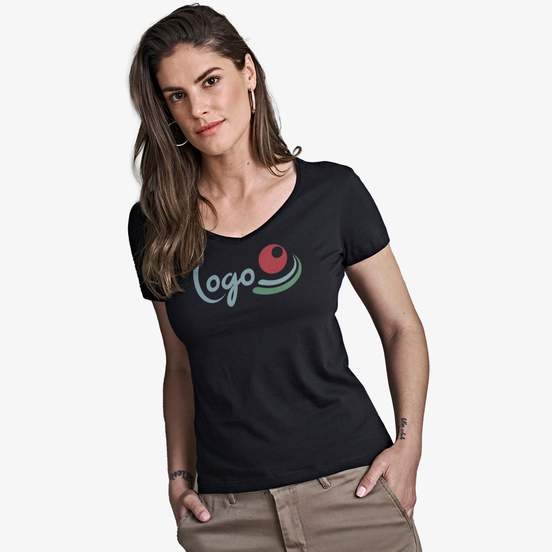 Women's luxury v-neck tee