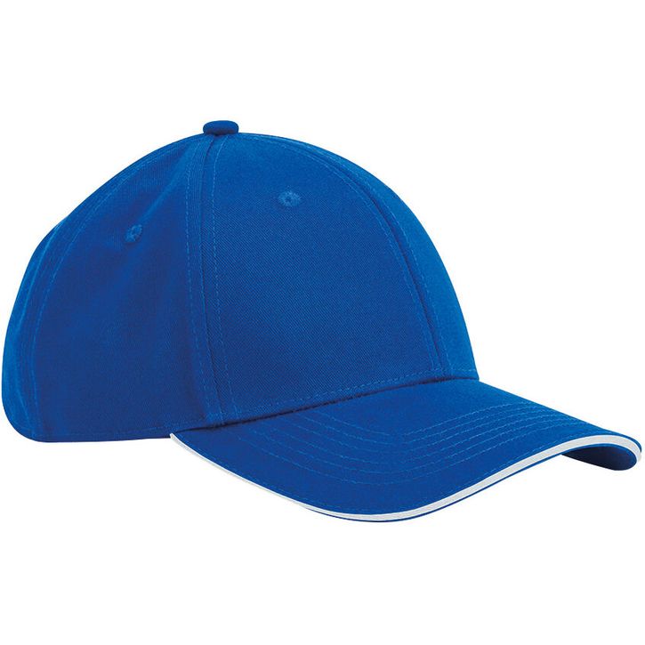 Image produit Casquette classique 6 panneaux en coton biologique EarthAware  - visière sandwich