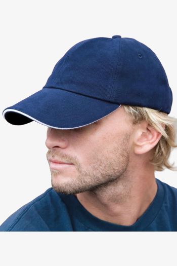 Image produit Memphis Brushed Cotton Low Profile Sandwich Peak Cap