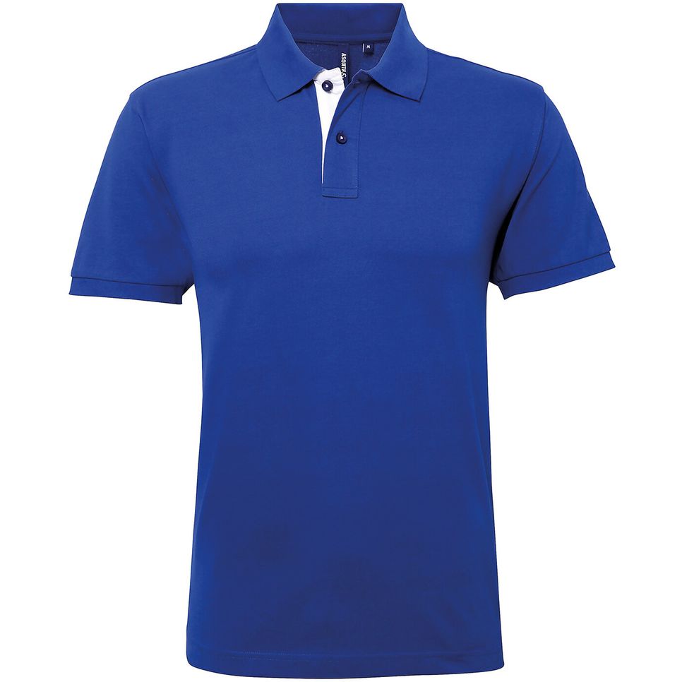 Polo contrasté coupe classique homme