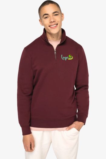 Image produit Sweat-shirt à col montant zippé homme